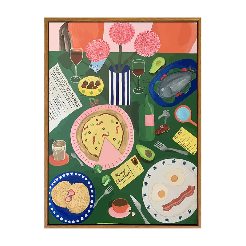 雅调艺术餐桌diy数字油画材料包