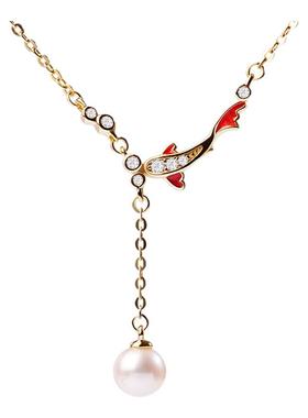 宫里上新锦鲤纯银项链