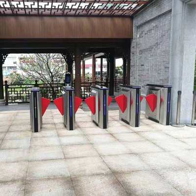 16年翼闸售票系统人脸识别游泳馆闸门禁游乐场机人行全自动通道