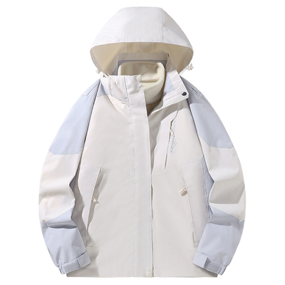 冲锋衣外套女款2025秋冬新款三合一可拆卸防风防水加厚滑雪风衣男