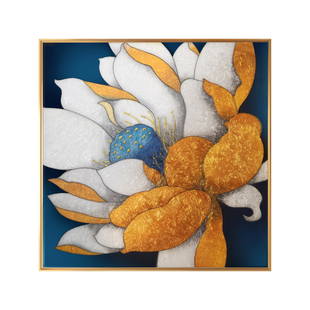 纯手工掐丝琉璃珐琅彩装饰画现代轻奢简约壁画客厅沙发背景墙挂画