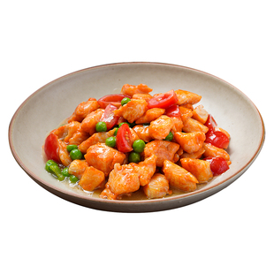 奥尔良鸡丁半成品宴会预制菜1KG商用鸡肉丁腌制口味酒店外卖家用