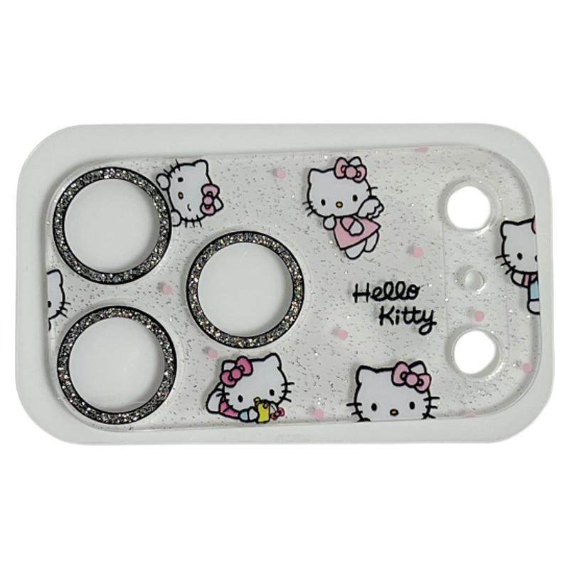 美牧卡通KT猫美乐蒂星星人细闪粉镜头膜适用苹果17promax后摄像头保护钢化膜16pro高清15pm防摔防刮14pro全包