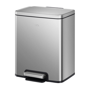 EKO厨房垃圾桶家用不锈钢脚踏式客厅大容量带盖脚踩专用2025新款