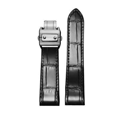 十瑞鳄鱼皮表带适用男山度士真皮