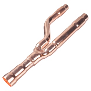 中央空调分支器22T33T73T纯铜分支管紫铜配件格力美的空调分歧管