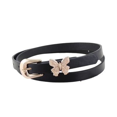 皮带女款2025新款腰带女配牛仔裤配裙高级感蝴蝶结棕色百搭裤腰带