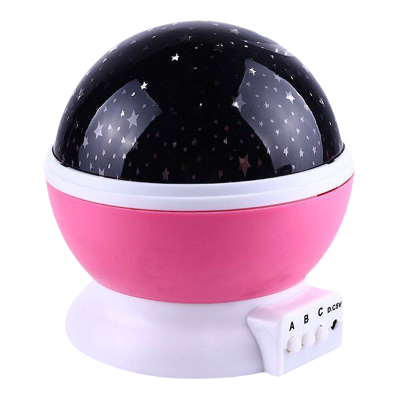 旋转球形星空投影卧室小夜灯