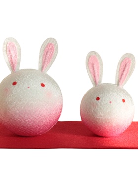 龙虎作绢布摆件可爱有趣玄关摆放