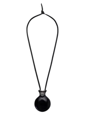 水壶开合镜子项链隐形镜设计吊坠黑棕小众原宿风时尚高街男女同款