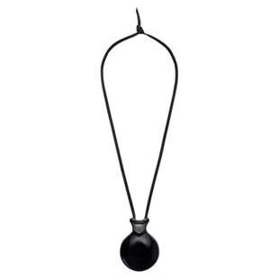 水壶开合镜子项链隐形镜设计吊坠黑棕小众原宿风时尚高街男女同款