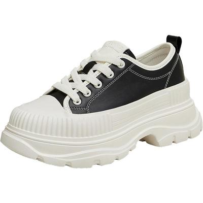 天美意百搭厚底增高小白鞋女休闲鞋运动板鞋季新款KB056CM4