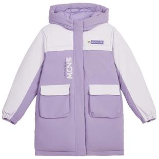 【商场同款】361°童装女童保暖中长羽绒服2025年冬季新款中大童