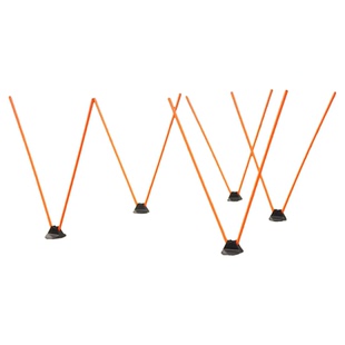 足球训练器材标志杆篮球辅助装备蛇形跑三孔障碍物中考足球绕杆桩