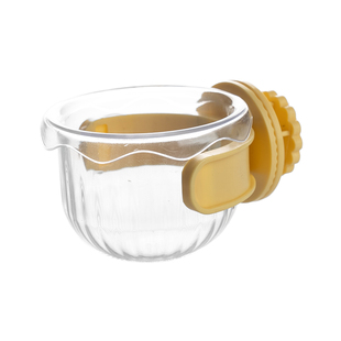 鹦鹉蜜罐喂食器食盆牡丹玄凤虎皮站架小碗多功能站架小鸟造景食盒