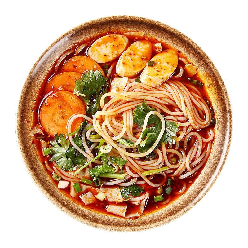 陕西特产香麻辣老八米线特色美食