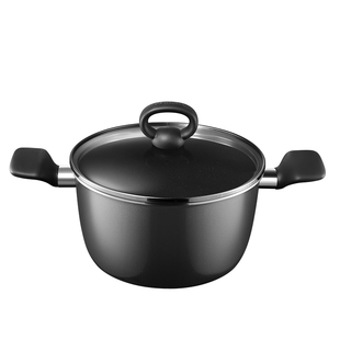 苏泊尔汤锅家用不粘锅燃气电磁炉蒸煮炖煲汤熬粥拉面锅加厚大双耳