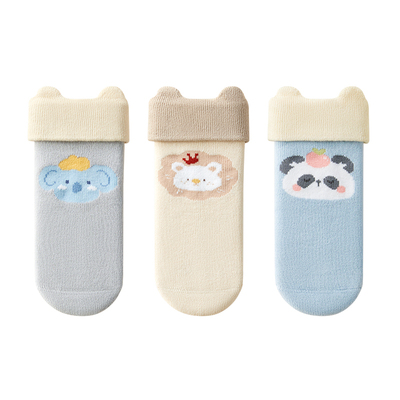 婴儿加绒加厚毛圈袜秋冬季