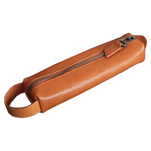 2026新款笔袋小号铅笔袋复古真皮质感文具袋刻刀袋小巧便携收纳袋