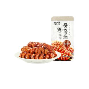 来伊份面筋卷烧烤味香弹儿时怀旧网红小吃豆干辣条解馋零食118g*2