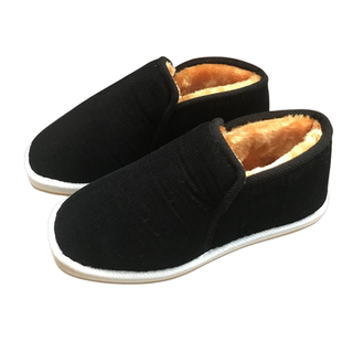 冬手工棉鞋男女士加绒加厚高帮防滑平跟居家休闲中老年爸爸保暖鞋