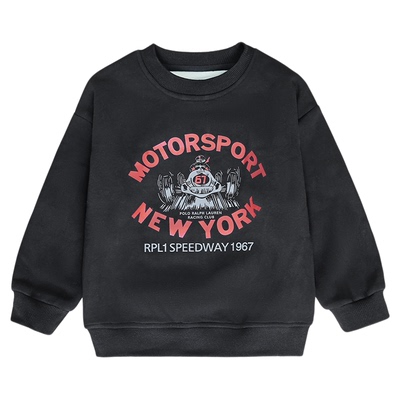 男童加绒卫衣秋冬款2025冬装新款儿童加绒加厚一体绒保暖圆领上衣