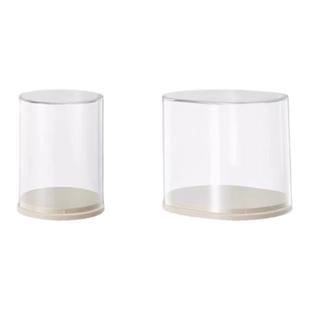 RMAX手办展示透明亚克力展示架单个盲盒收纳泡泡玛特labbu展示盒