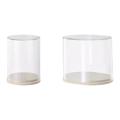 RMAX手办展示透明亚克力展示架单个盲盒收纳泡泡玛特labbu展示盒