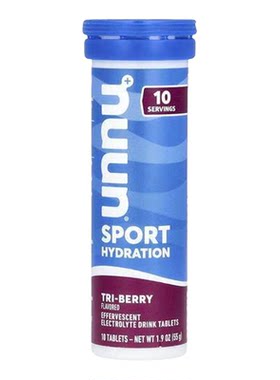 Nuun,运动补水，泡腾电解质饮品，柠檬酸橙味，10 片
