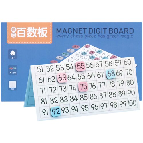 威思敦王国百数板磁力磁性石题卡小学数学数字启蒙教具蒙氏幼儿园