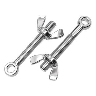 304不锈钢活节螺栓+蝶形螺母套装鱼眼带孔活接螺丝M5M6M8M10M12MM