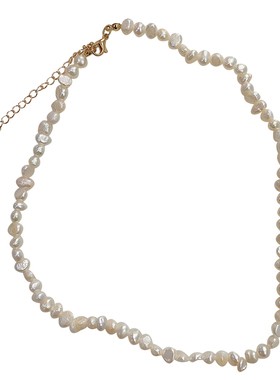 天然淡水珍珠项链异形不规则