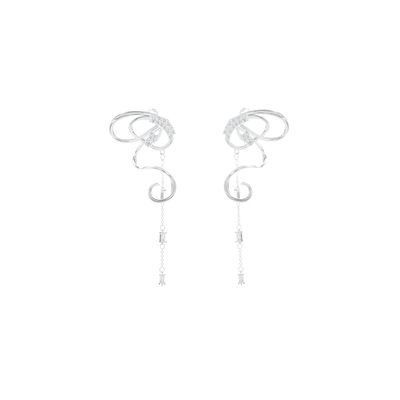 ParanoidPuppy女飘带蝴蝶结耳环