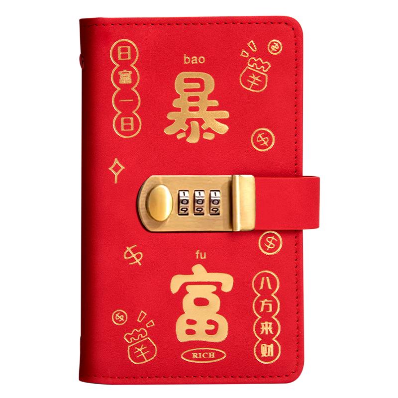 存錢夾錢冊密碼鎖現(xiàn)金存錢本大容量可放現(xiàn)金暴富理財存錢錢幣收納包2024年新款高顏值可存萬元A6紀(jì)念鈔收藏冊
