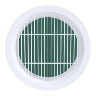 ABS直百叶新风口圆形直百叶新风系统排 出风口排气通风空调排风口