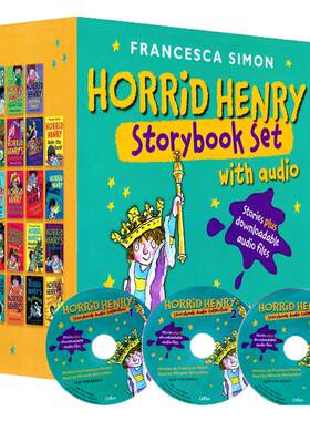 淘气包亨利23册套装附CD  Horrid Henry Storybook Set with Audio  英文原版章节书 课外阅读章节桥梁书小说平装