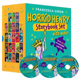 淘气包亨利23册套装附CD  Horrid Henry Storybook Set with Audio  英文原版章节书 课外阅读章节桥梁书小说平装