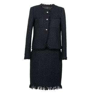 罗衣知性小香风粗花呢套装女2025春季新款外套连衣裙两件套05570