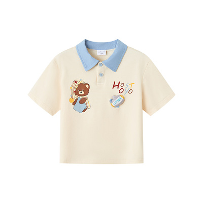 皇室童缘男童POLO领短袖T恤夏季