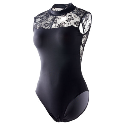 小茉莉气质小立领蕾丝体操服