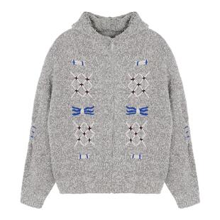 ADER ERROR 25秋冬新款男女同款羊毛混纺连帽毛衣银泰百货 301574