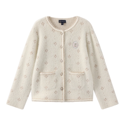 小香风毛织开衫儿童外套时尚百搭