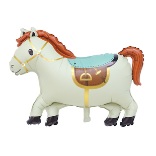 新年春节卡通铝膜气球公司店铺开业气球装饰学校商场家里场景布置