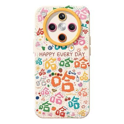 适用oppofindx8手机壳女款findx7pro保护套硅胶ultra全包防摔x6por磨砂外壳x5哈哈文字0pp0趣味x8pro新款软壳