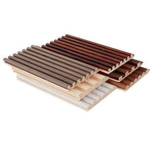 实木格栅板背景墙木格栅电视墙装饰格删长城格栅板隔墙格珊长城板