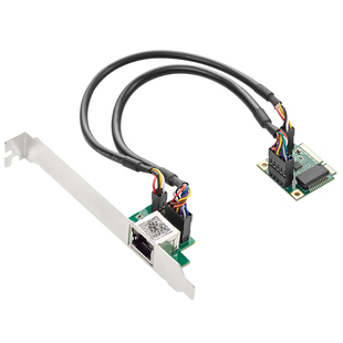 GRIS MINI半高PCIE迷你PCI-E千兆网卡Realtek主板1000M视觉采集RTL8111H电脑台式机大小机箱群晖esxi瑞昱RJ45