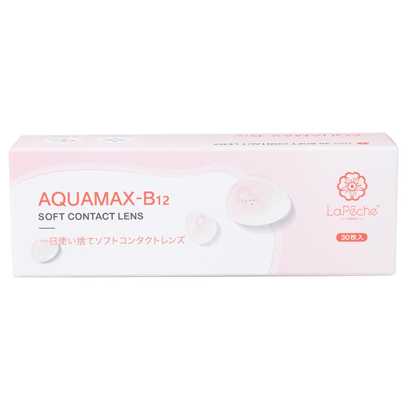 拉拜詩小粉片水潤舒適水信玄餅日拋近視透明隱形眼鏡30*3
