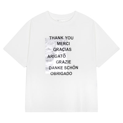 GLOBAL WORK T恤女2026夏季新款棉质简约印花多色短袖上衣636798