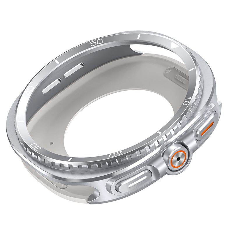 适用三星GalaxyWatch9数字刻度铝金表壳Watch8金属保护壳40/44mm