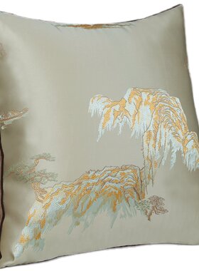 高精密红木沙发腰枕含芯大靠背